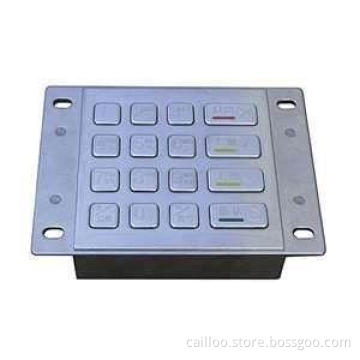 12 flush keys Industrial metal numeric keypad MKP120-12F